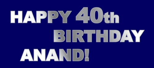 40th Birthday Banner Singapore