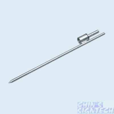 Metal spike for teardrop flag