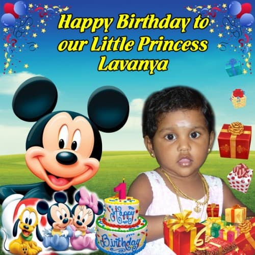 Mickey Mouse Birthday Banner Singapore