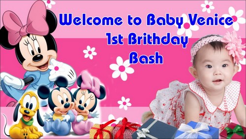Mickey Mouse Birthday Banner Singapore