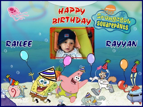 Spongebob Birthday Banner Singapore