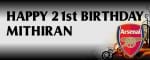 Arsenal Birthday Banner Singapore