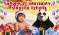 KUNGFU PANDA 1ST BIRTHDAY BANNNER SINGAPORE