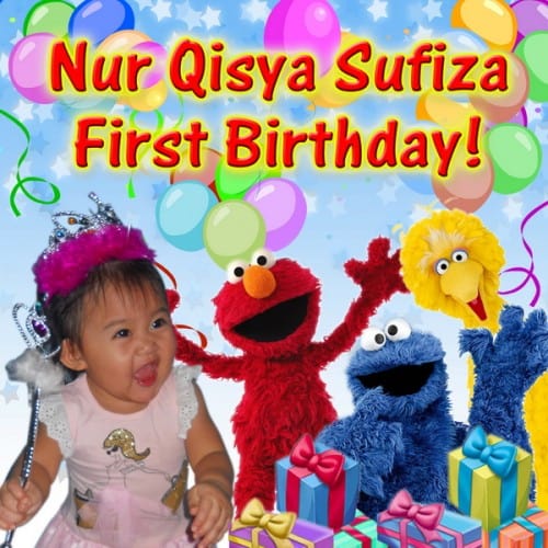 Sesame Street Birthday Banner Singapore