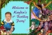 Jungle Birthday Banner Singapore