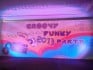 Backdrop with stand for funky party 2013