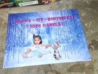 Frozen birthday banner