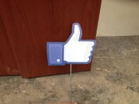 Cutout foamboard with pole