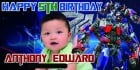 Banner printing for transformers optimus prime birthday banner