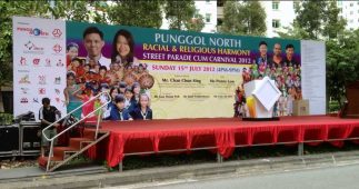 Banner Printing on PVC banner staple on board