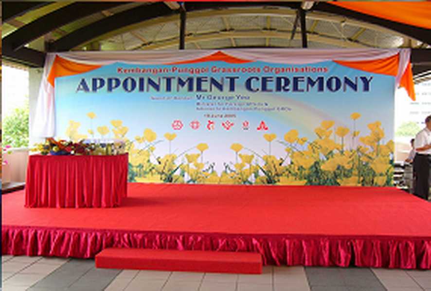 Backdrop Printing for appointment ceremony
