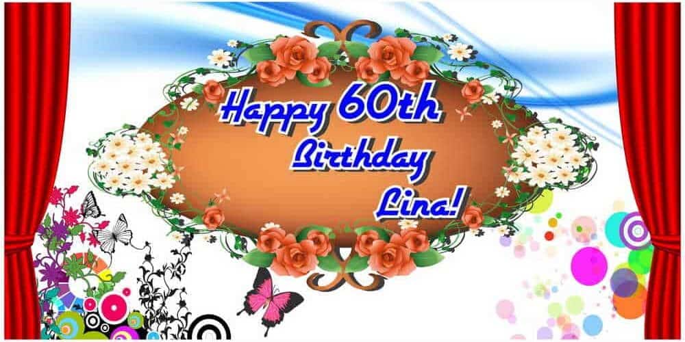 60th Birthday Banner Singapore