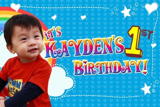 1,5M X 1M Birthday Banner Singapore Birthday Banner Singapore