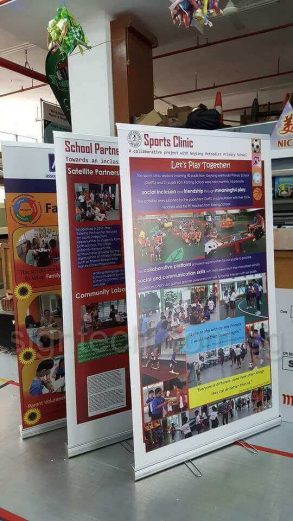 1.2 x 2m roll up banners - school