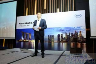 16x8 feet stage backdrop for Roche_Annual APAC IT Award 2014