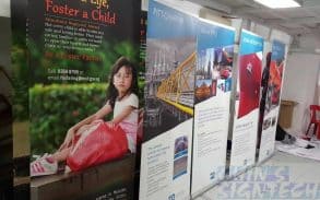0.85 x 2m Pull up banners for PPG Industries exhibition