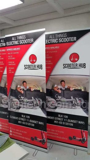 0.85 x 2m roll up banners - Scooter Hub