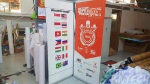 0.85 x 2m roll up banners for exhibition