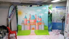 Fabric backdrop printing