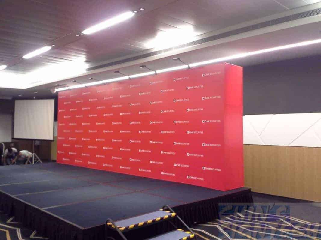 7 x 2.5m Stage backdrop for CIMB
