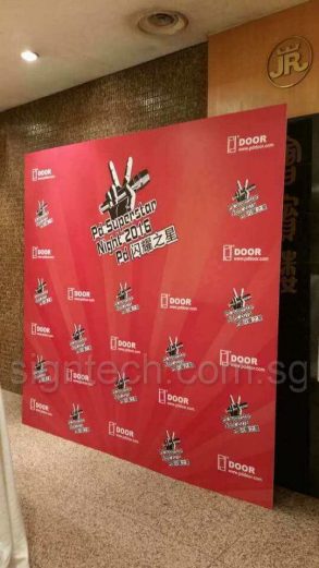 8 x 8 ft step and repeat Foam board backdrop