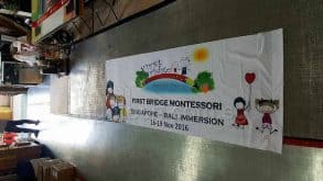 Fabric banner for oversea tour