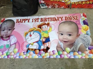 PVC Banner - Doraemon Birthday banner