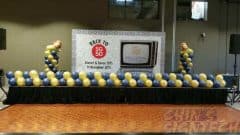 dinner and dance stage backdrop