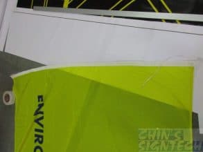 Company Flag Printing finishing with sleeve and rope