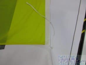 Flag with sleeves and ropes - Yellow
