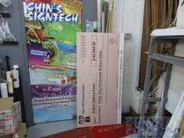 5ft x 2.5ft custom mock cheque