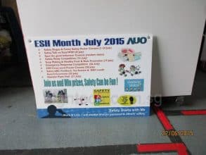 Foam Board with Eyelets