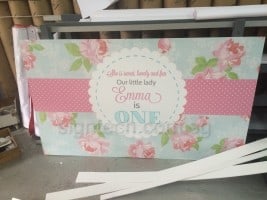 Foam board for birthday party