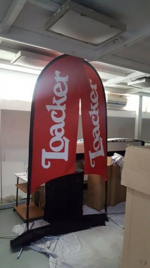 2.5m Small size Feather flag (Double Sided) - Loacker