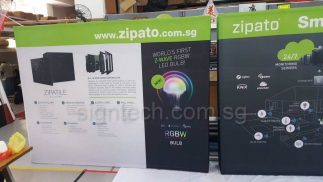 3 x 2.25m Fabric pop out display - zipato