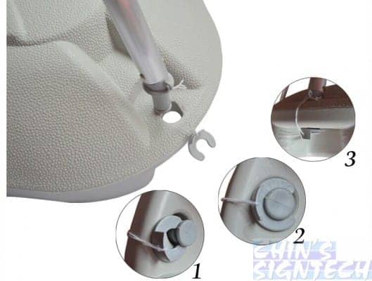 5m Flag Pole With Water Tank structure