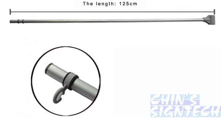 5m Flag Pole With Water Tank - top bar (2)