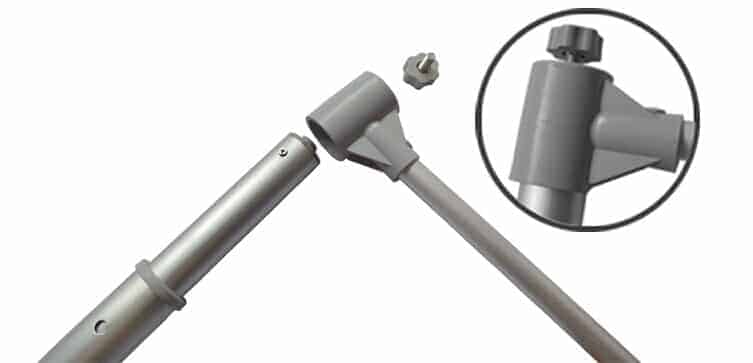 5m Flag Pole With Water Tank - top bar