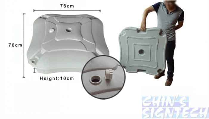 5m Flag Pole plastic base - 1 piece