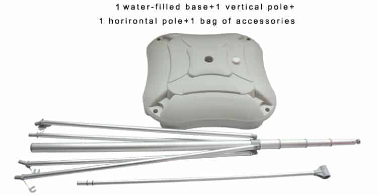 Components for 5m Flag Pole With Water Tank