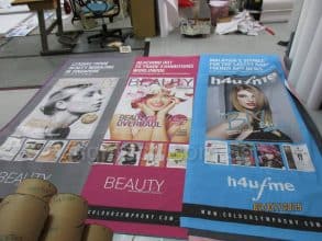 Digital fabric banner printing