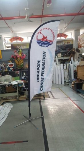 4.7m single sided Feather flag