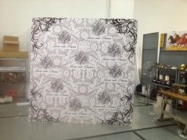 8 x 8 feet disposable self stand foam board backdrop