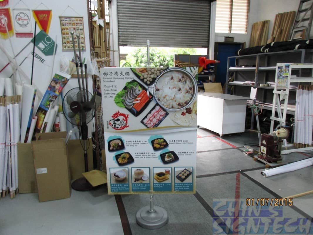 Portable Clip Pole display Stands