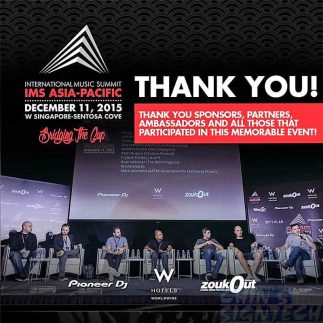 Disposable Foam Board backdrop for International Music Summit