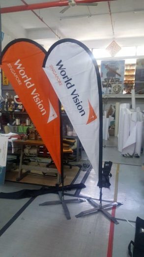 Small size Teardrop Banner - World Vision