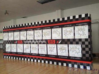 20ft Straight Velcro Fabric Pop Up Display