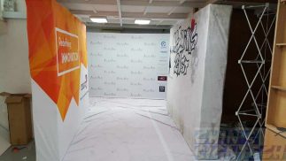 3 pop out displays wall