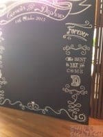 8 x 8ft wedding chalk board photo booth