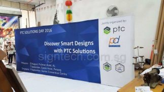 Fabric Pop up display - 8×3(593225cm) 19.45 x 7.38 Ft